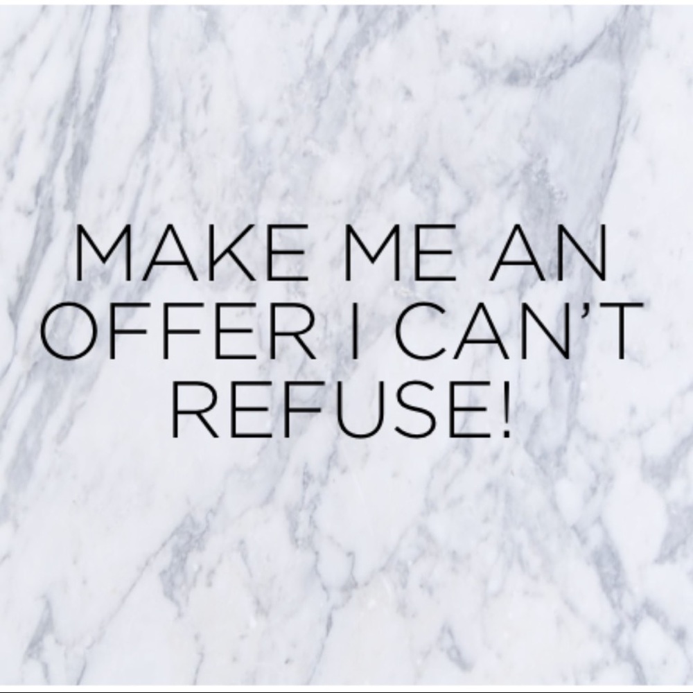 Most items are negotiable
